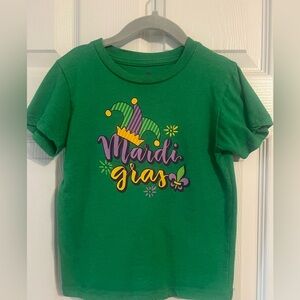 Green Mardi Gras Kids T-Shirt
